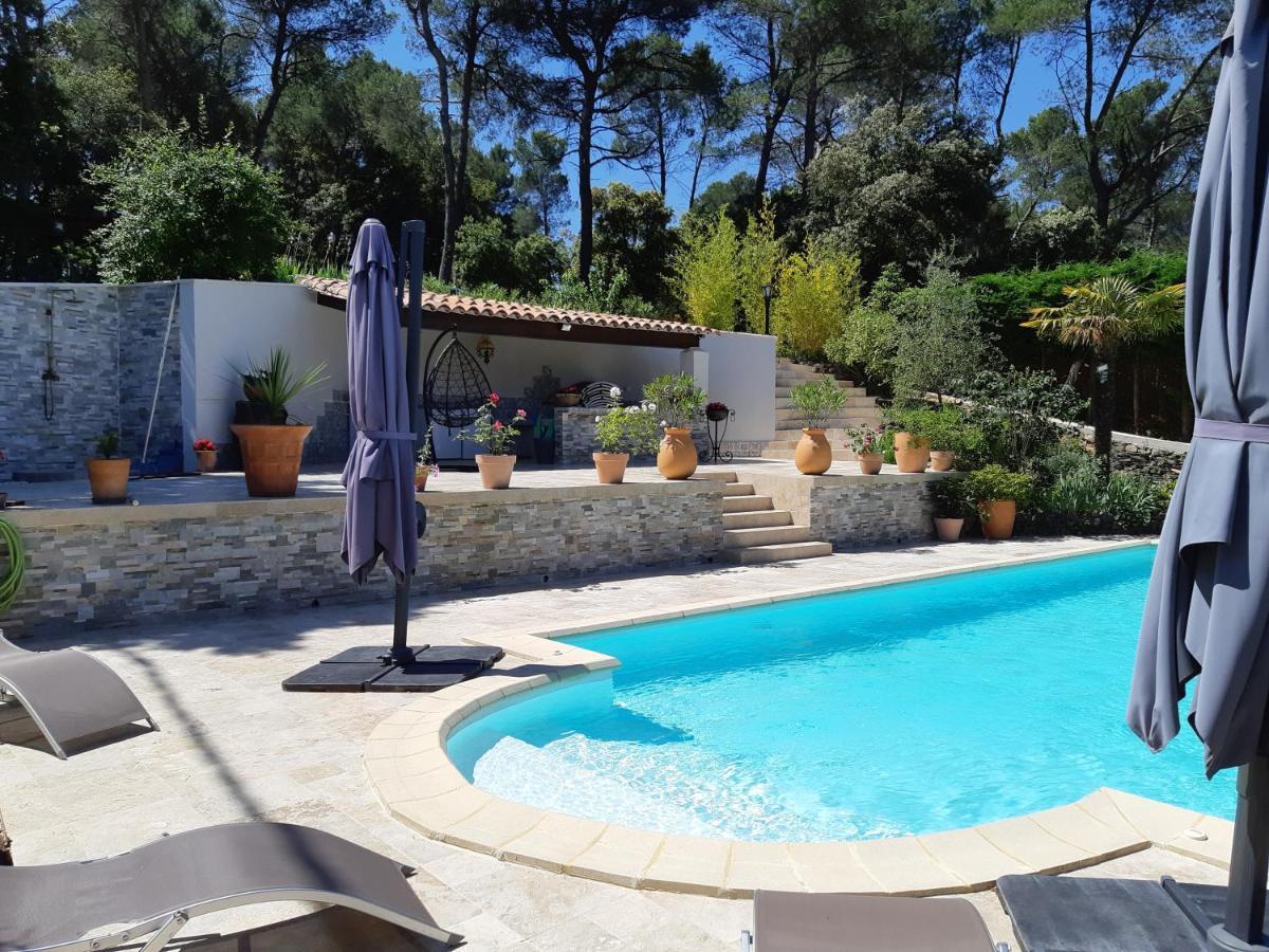 VILLA LA LICORNE Piscine privée, Jacuzzi, Massages, Tennis, Golf à 11km Belcodene Exterior foto